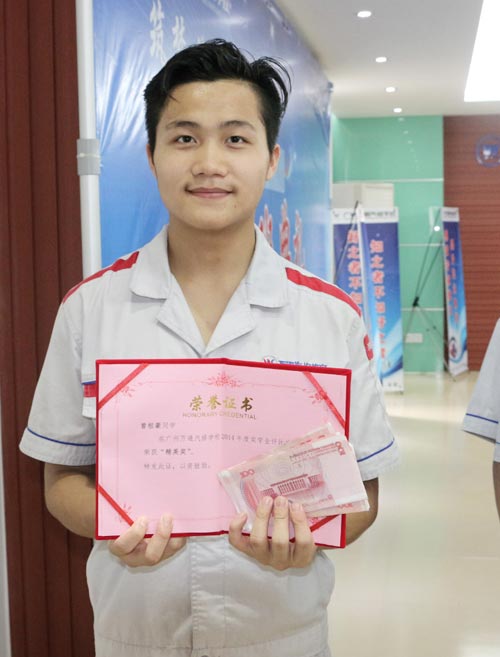 精英奖获得者，2000元奖学金