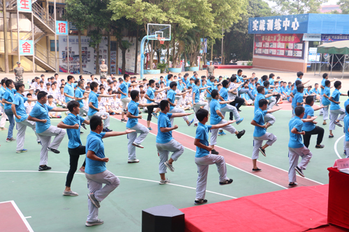 军训汇演显风采，青春飞扬正当时